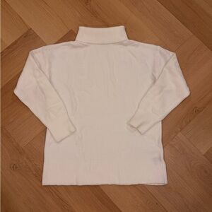 Women's White Turtleneck Sweater
